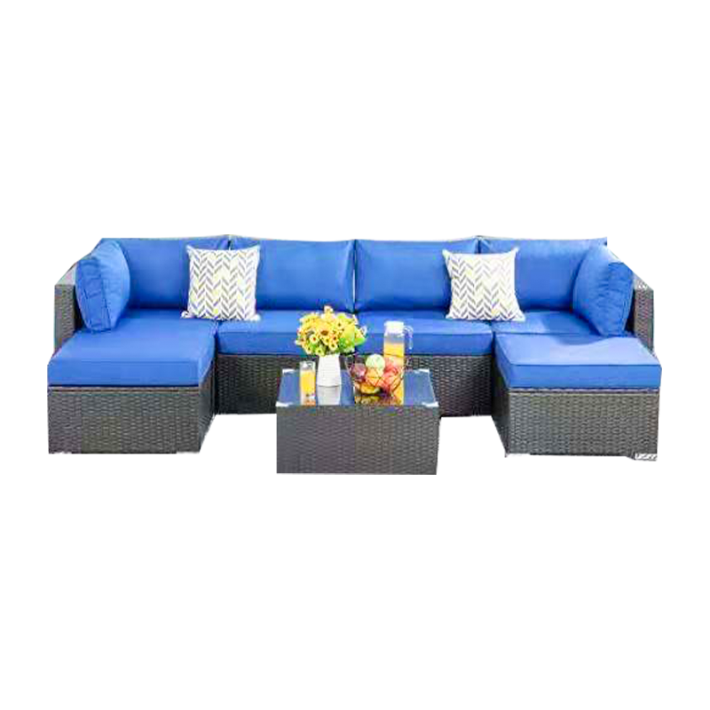 Ensemble de canapé et chaise en rotin d'extérieur de haute qualité